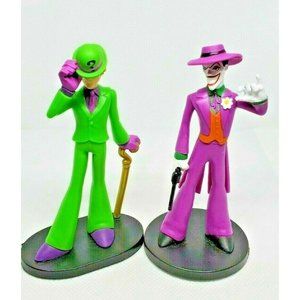 TM DC Comics 2 Joker Bundle Mini Collectible Figurines Shelf Sitter Game Toy